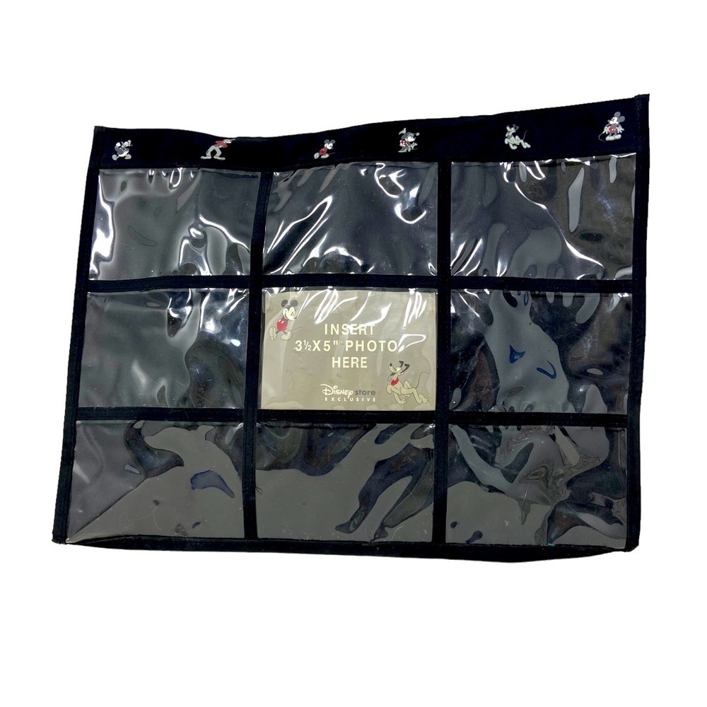 Disney Store Exclusive Tote. 3.5”x5” Photo Insert. Black. 17” - Picture 5 of 5